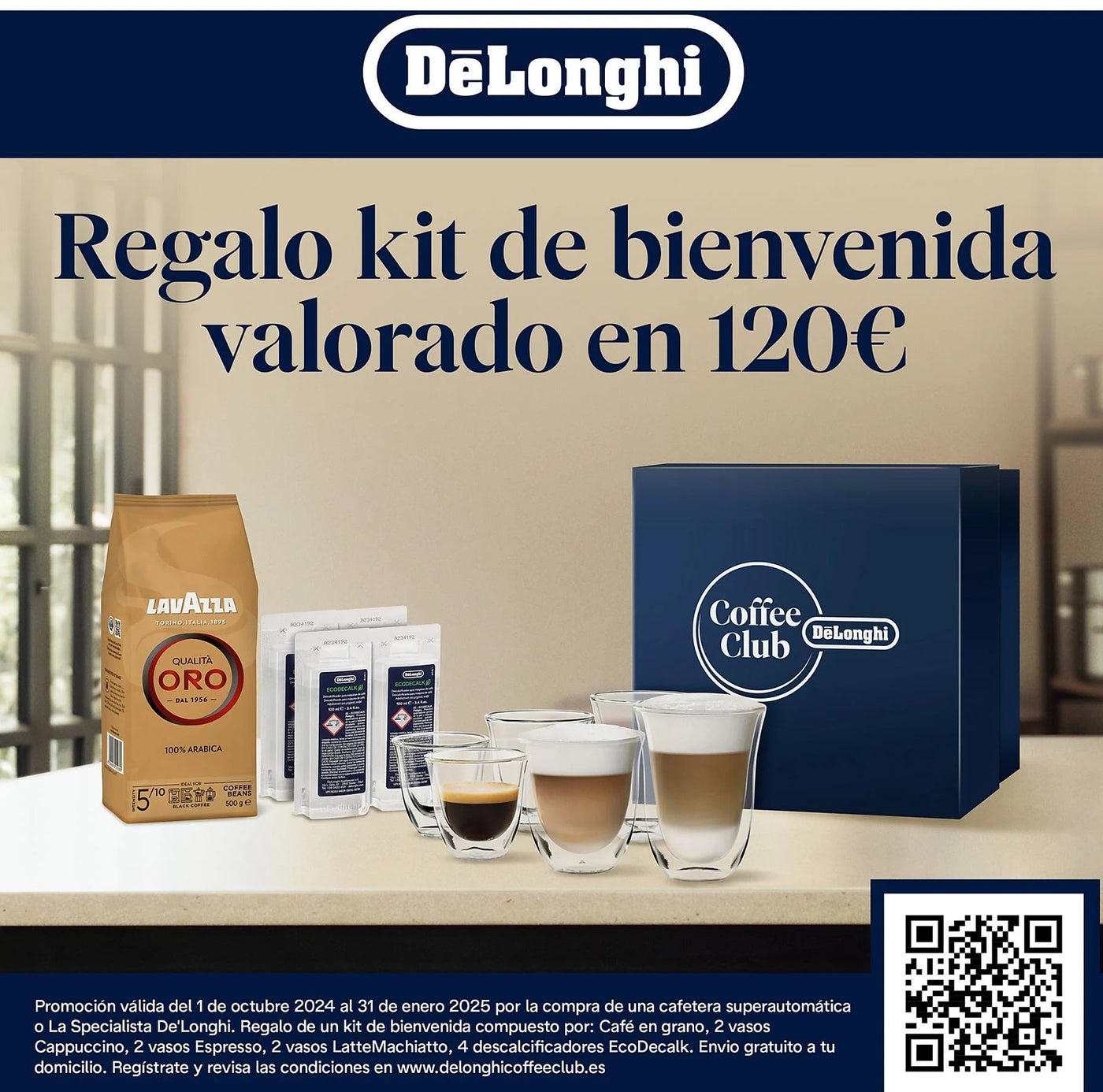 Cafetera Delonghi Rivelia EXAM440.55 - IkChic