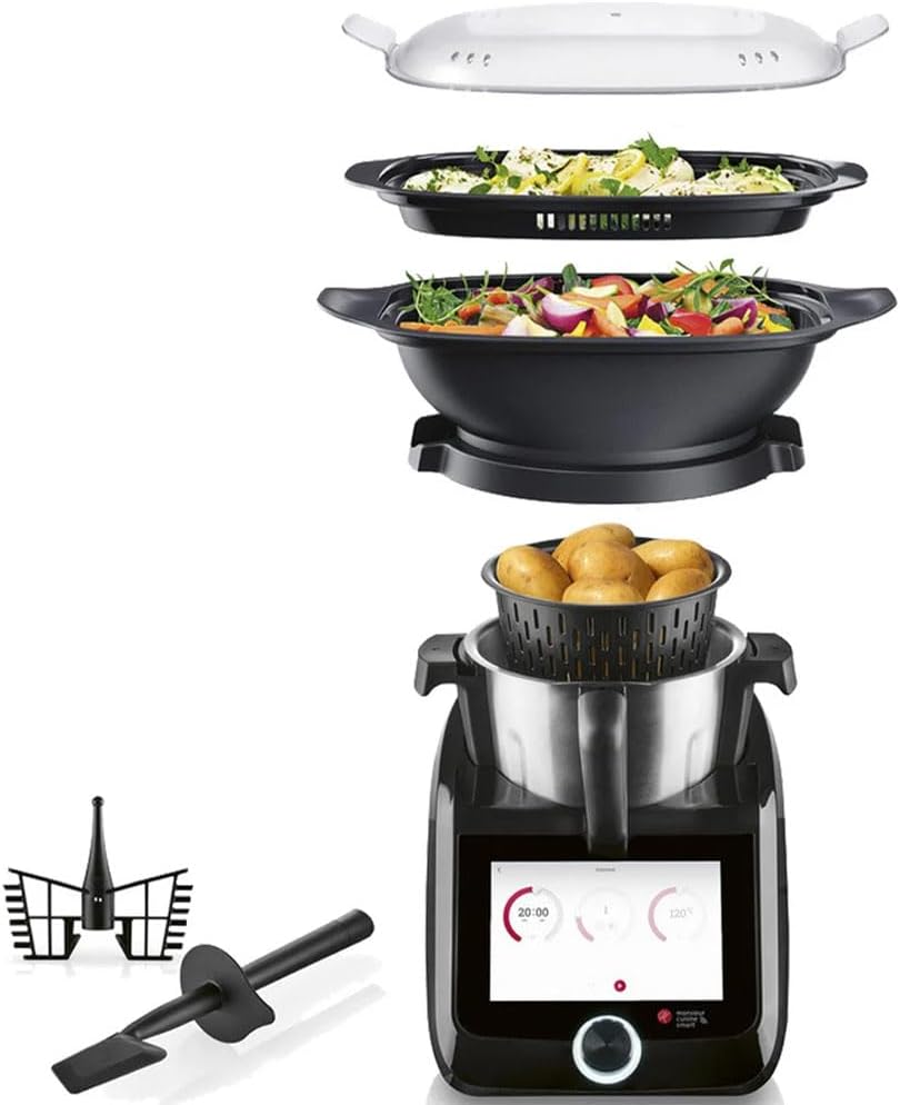 PSIDE Silvercrest Monsieur Cuisine Smart Black Edition SKMS 1200 B1, 1200 W, color negro. - IkChic