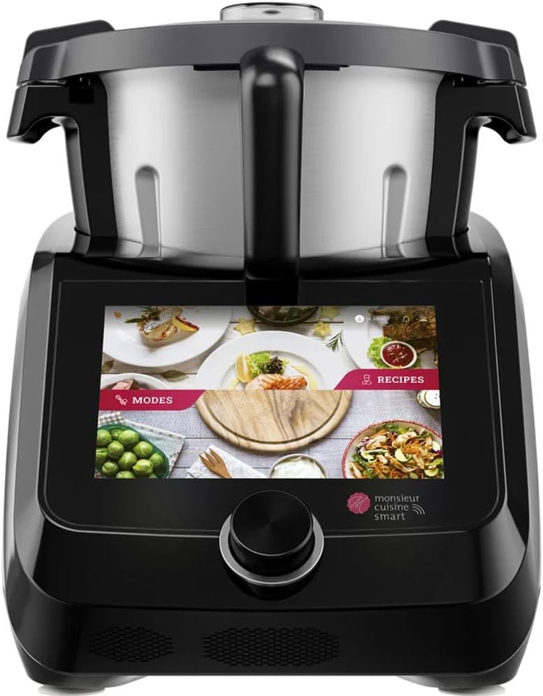 PSIDE Silvercrest Monsieur Cuisine Smart Black Edition SKMS 1200 B1, 1200 W, color negro. - IkChic